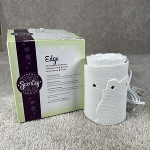 Scentsy Edge Wax Warmer Deluxe Full Size White With Box